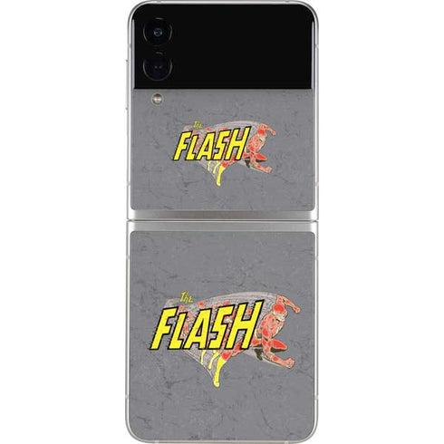 DC Comics The Flash Vintage Action Running Pose Galaxy Z Flip3 5G Skin